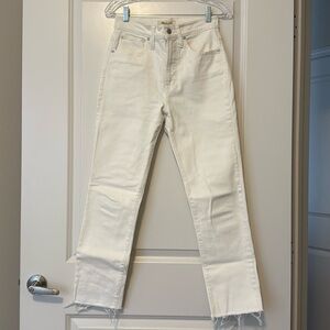 Madewell The Perfect Vintage Jean in Tile White - Size 25